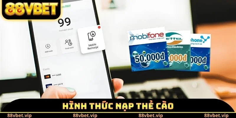 Hình thức nạp thẻ cào