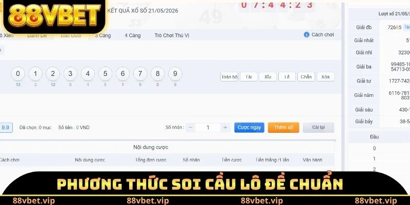 Phương thức thực hiện soi cầu lô đề chuẩn
