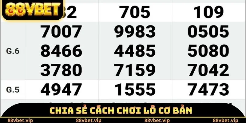 Chia sẻ cách chơi lô cơ bản